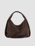 BOLINA 048 - Brown Suede Shoulder Bag - thumb image 4,side view