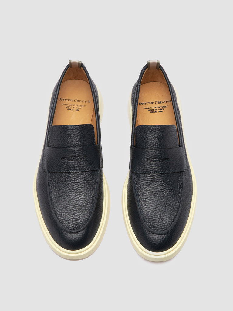 BONES 001 - Blue Leather Loafers