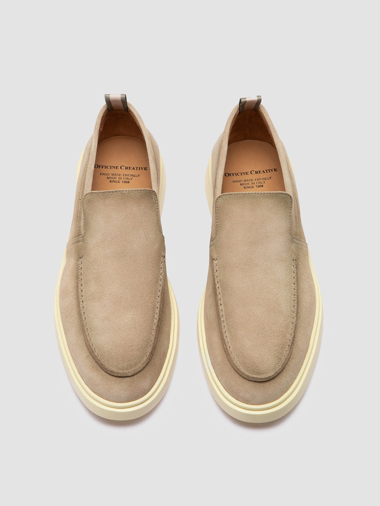 BONES 002 - Taupe Suede Loafers