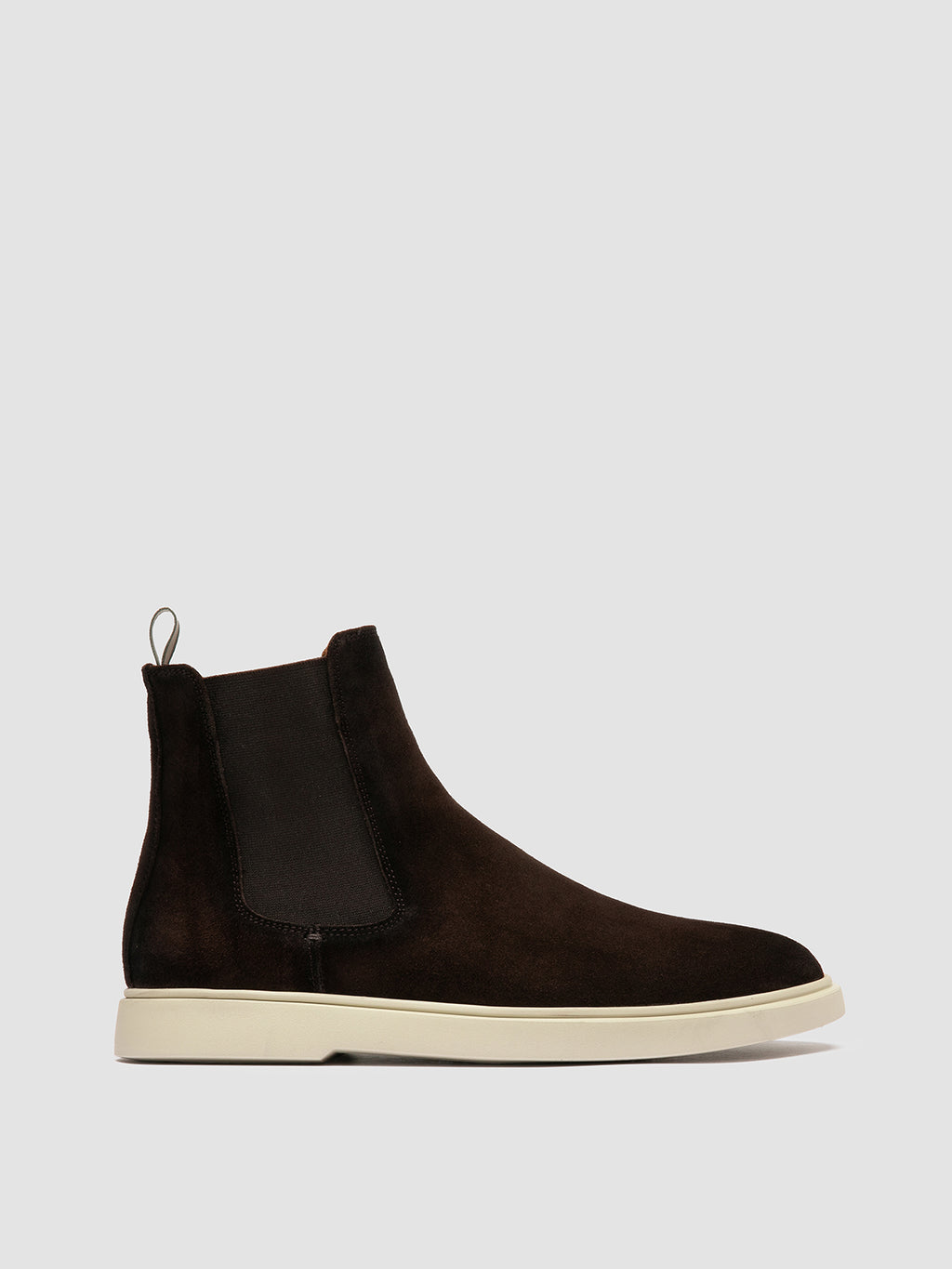 BONES 014 - Brown Suede Chelsea Boots - image 1,side view