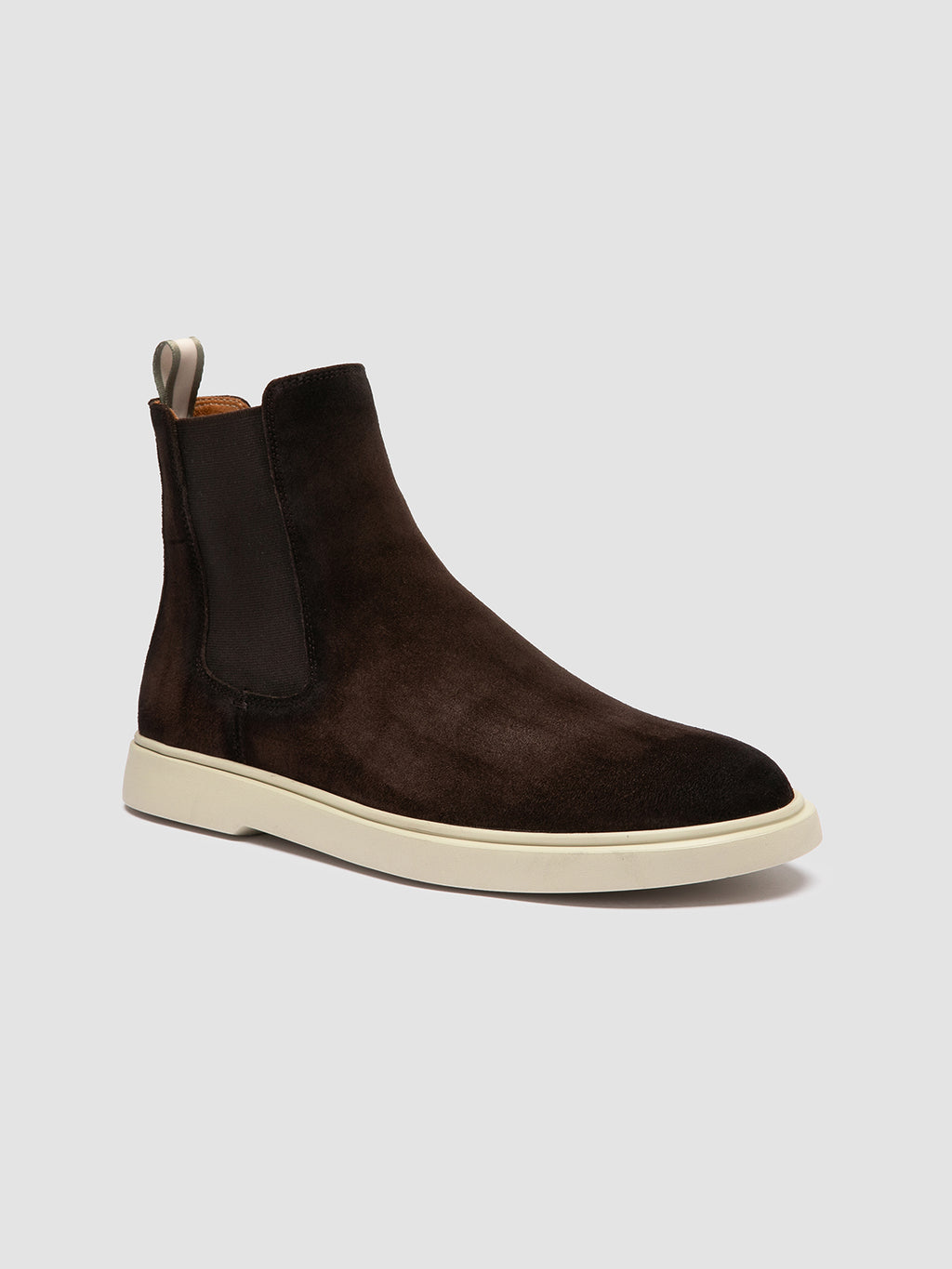 BONES 014 - Brown Suede Chelsea Boots - image 3,side view