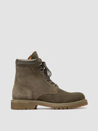 BOSS 002 - Green Suede Lace Up Boots