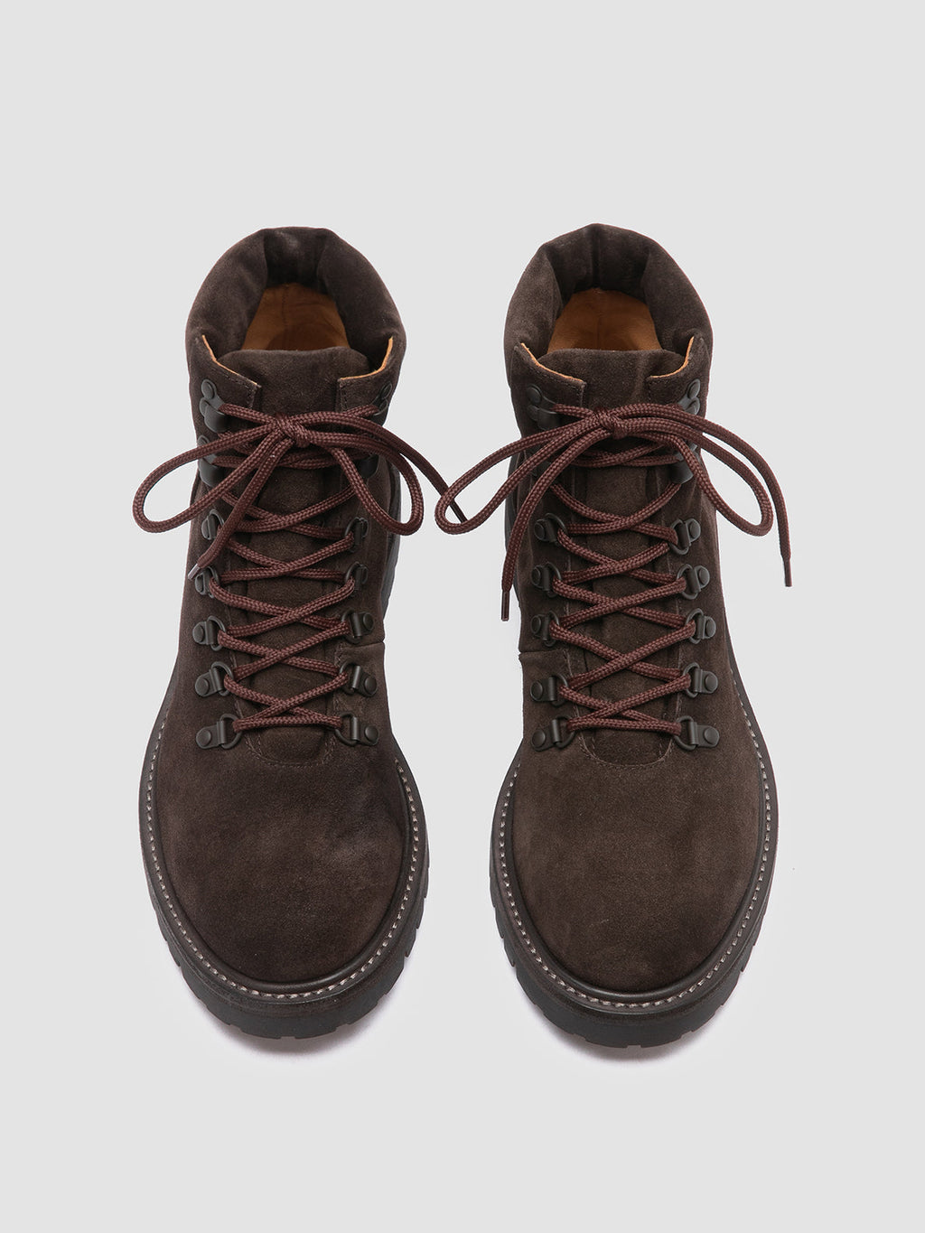 BOSS 003 - Brown Suede Lace Up Boots