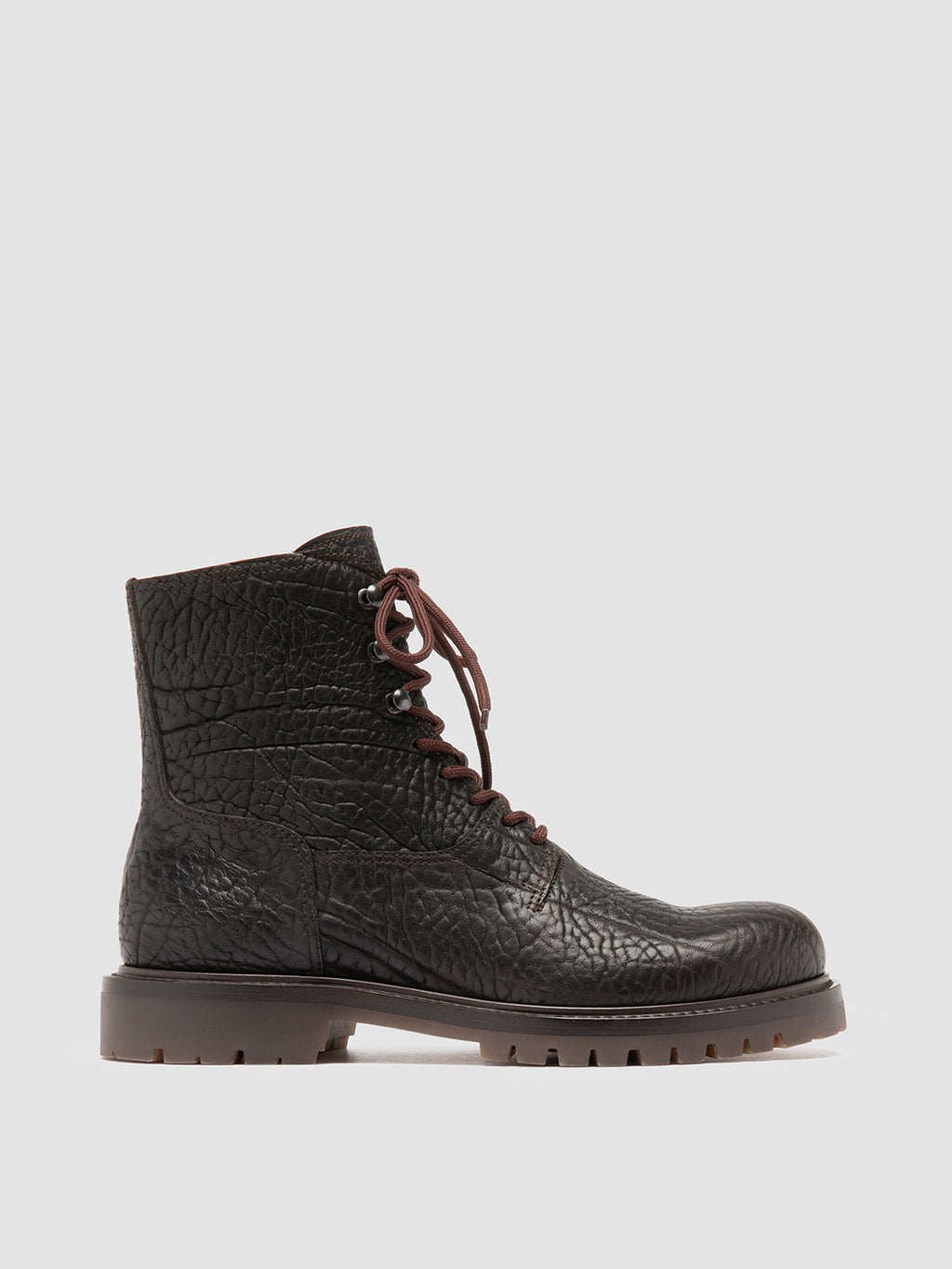 BOSS 012 - Brown Leather Lace-up Boots Men Officine Creative - 1