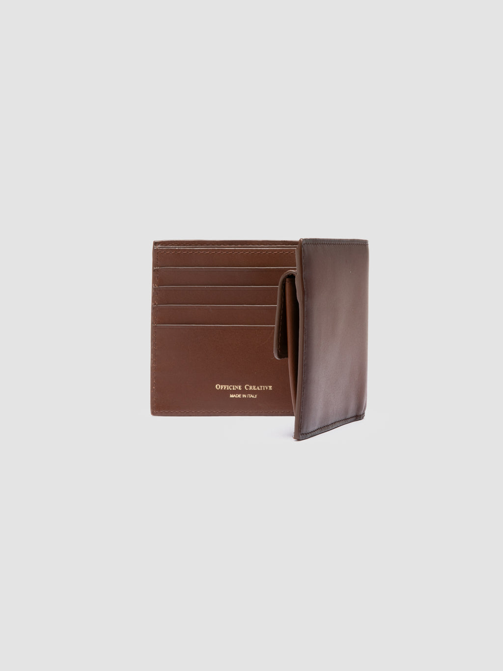 BOUDIN 02 - Brown Leather Bifold Wallet Officine Creative - 4