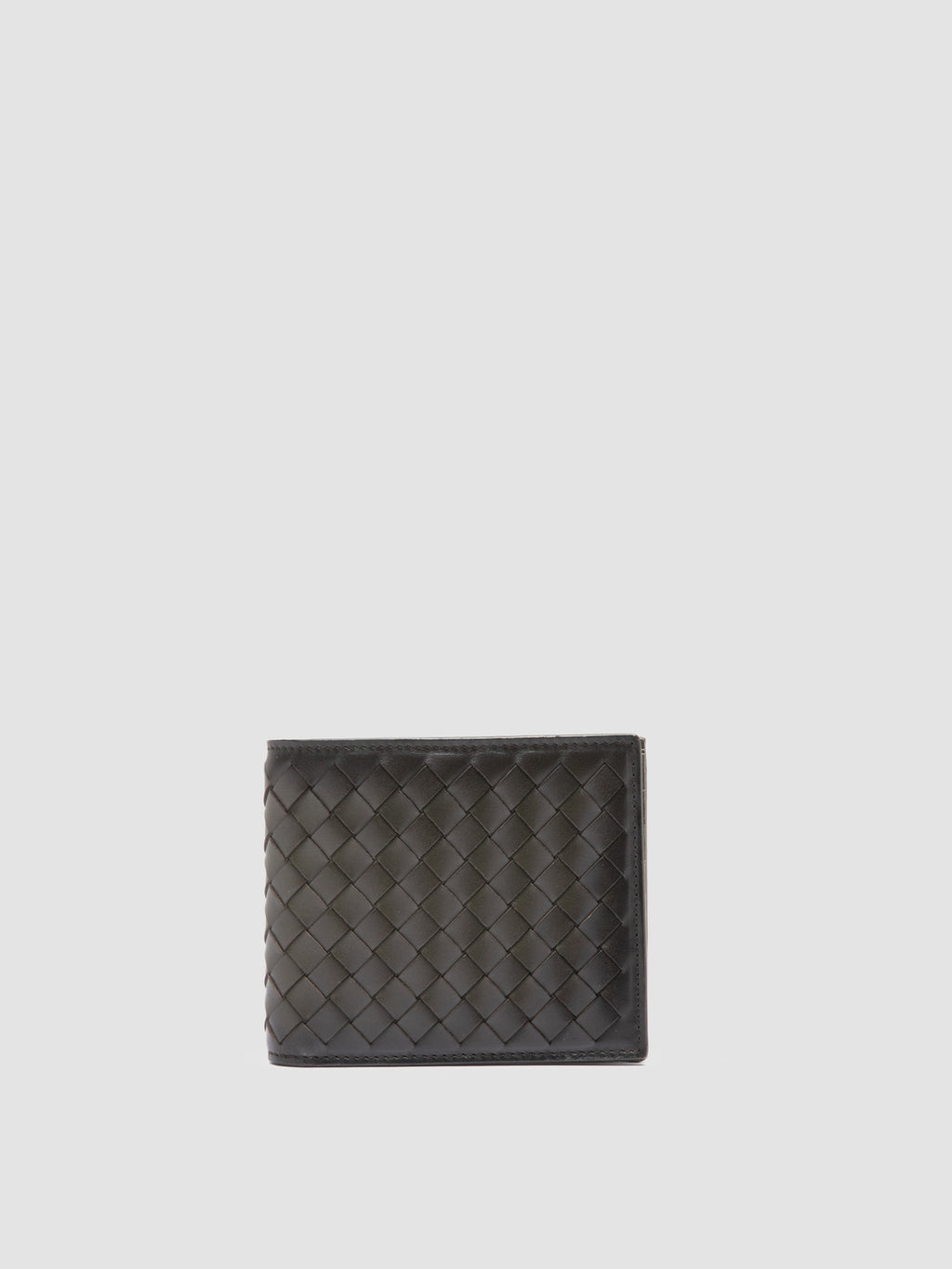 BOUDIN 123 - Green Woven Leather Bifold Wallet Officine Creative - 1