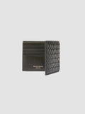 BOUDIN 123 - Green Woven Leather Bifold Wallet Officine Creative - 4
