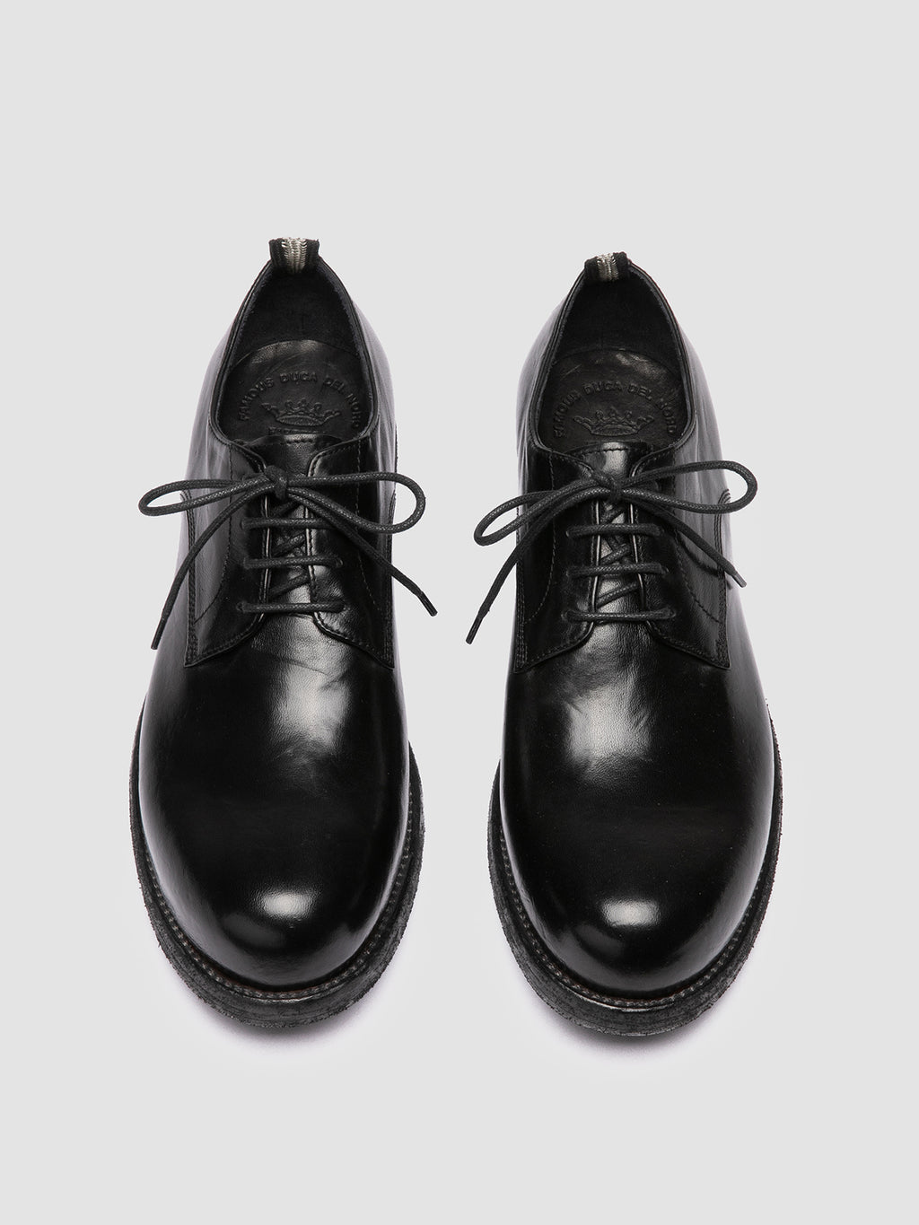 BULLA DD 101 - Black Leather Derby Shoes Officine Creative - 2