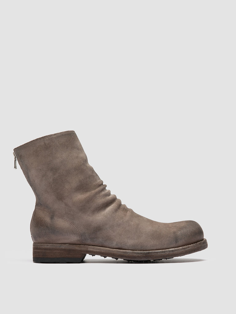 BULLA DD 103 - Taupe Suede Zipped Boots