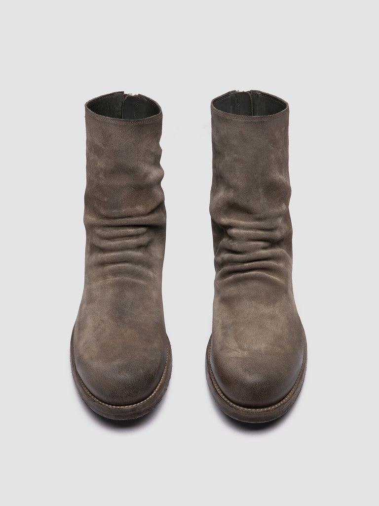 BULLA DD 103 - Taupe Suede Zipped Boots