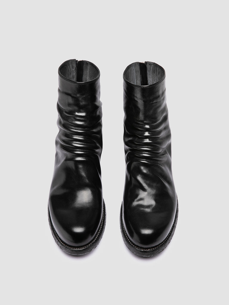 BULLA DD 103 - Black Leather Zipped Boots