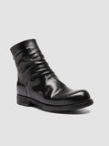 BULLA DD 103 - Black Leather Zipped Boots