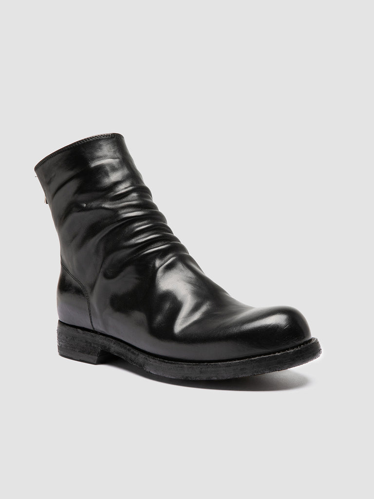 BULLA DD 103 - Black Leather Zipped Boots