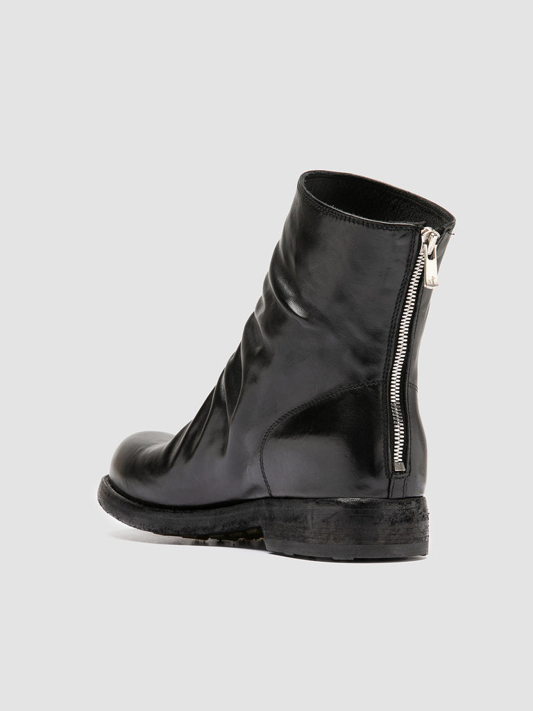 BULLA DD 103 - Black Leather Zipped Boots