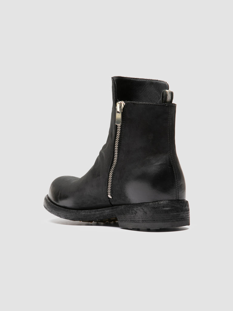 BULLA DD 105 - Black Leather Zipped Boots