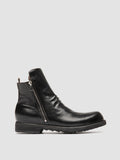 BULLA DD 105 - Black Leather Zipped Boots