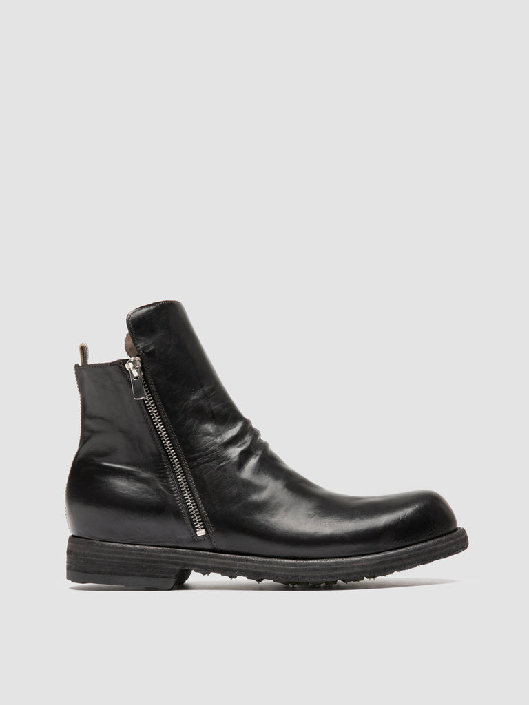 BULLA DD 105 - Black Leather Zipped Boots