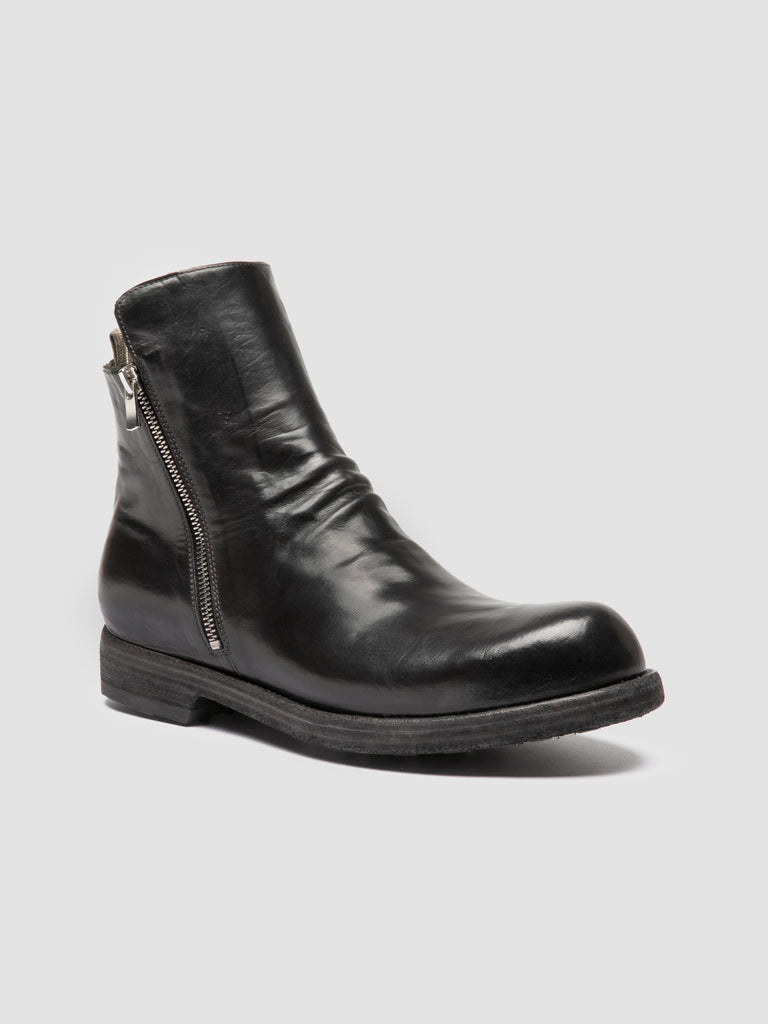 BULLA DD 105 - Black Leather Zipped Boots