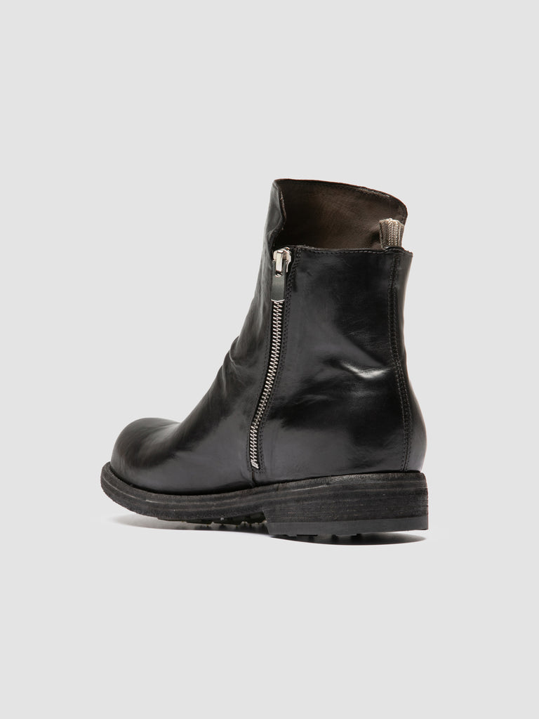 BULLA DD 105 - Black Leather Zipped Boots