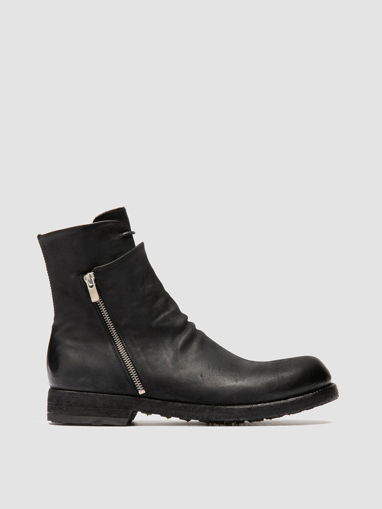 BULLA DD 106 - Black Leather Zipped Boots