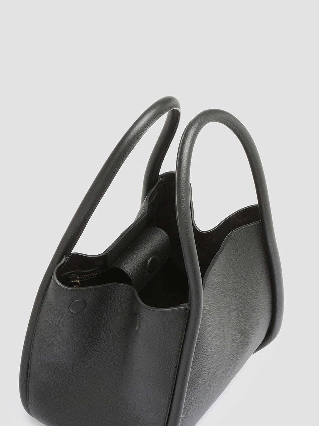 CABALA 002 - Black Leather Shoulder Bag