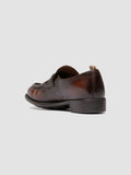 CALIXTE 020 - Brown Leather Penny Loafers
