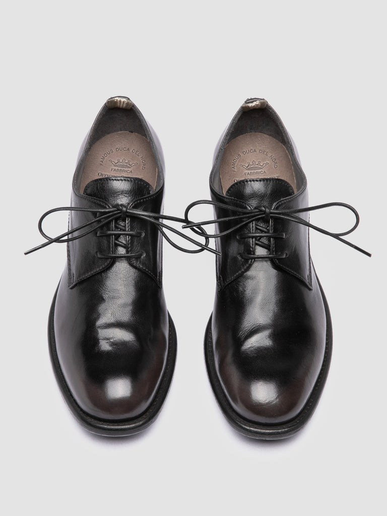 CALIXTE 068 - Burgundy Leather Derby Shoes