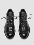 CALIXTE 084 - Black Leather Derby Shoes - thumb image 2,side view