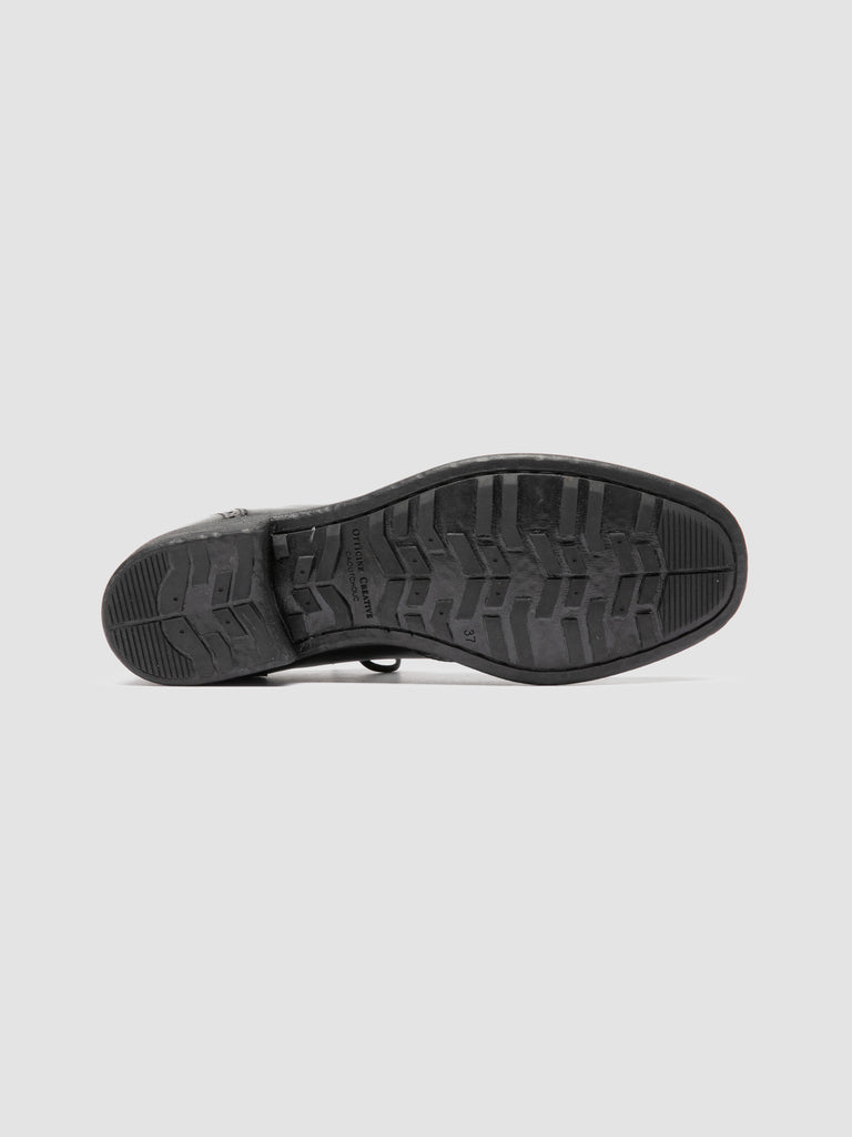 CALIXTE 084 - Black Leather Derby Shoes