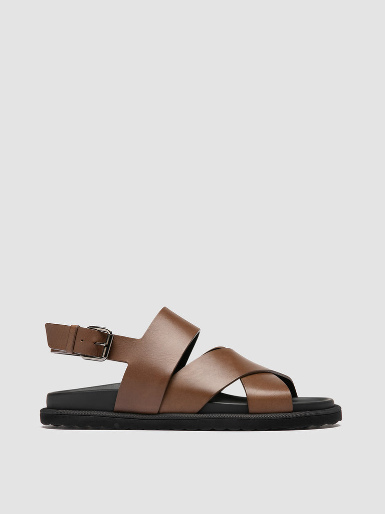 CHARRAT 006 - Brown Leather Sandals