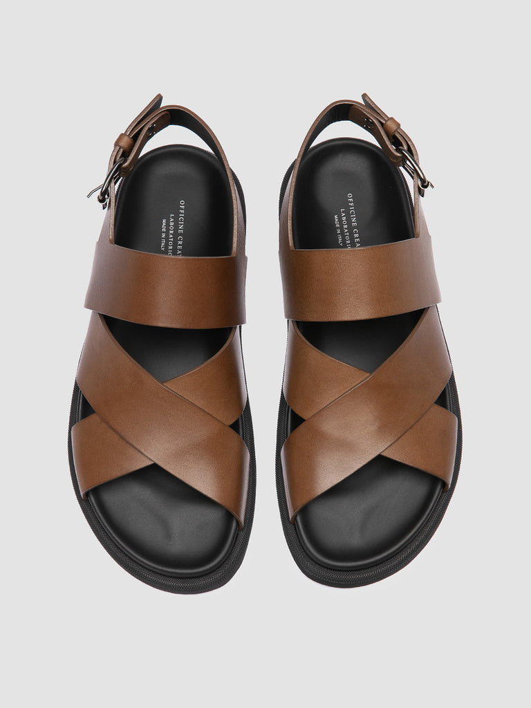 CHARRAT 006 - Brown Leather Sandals