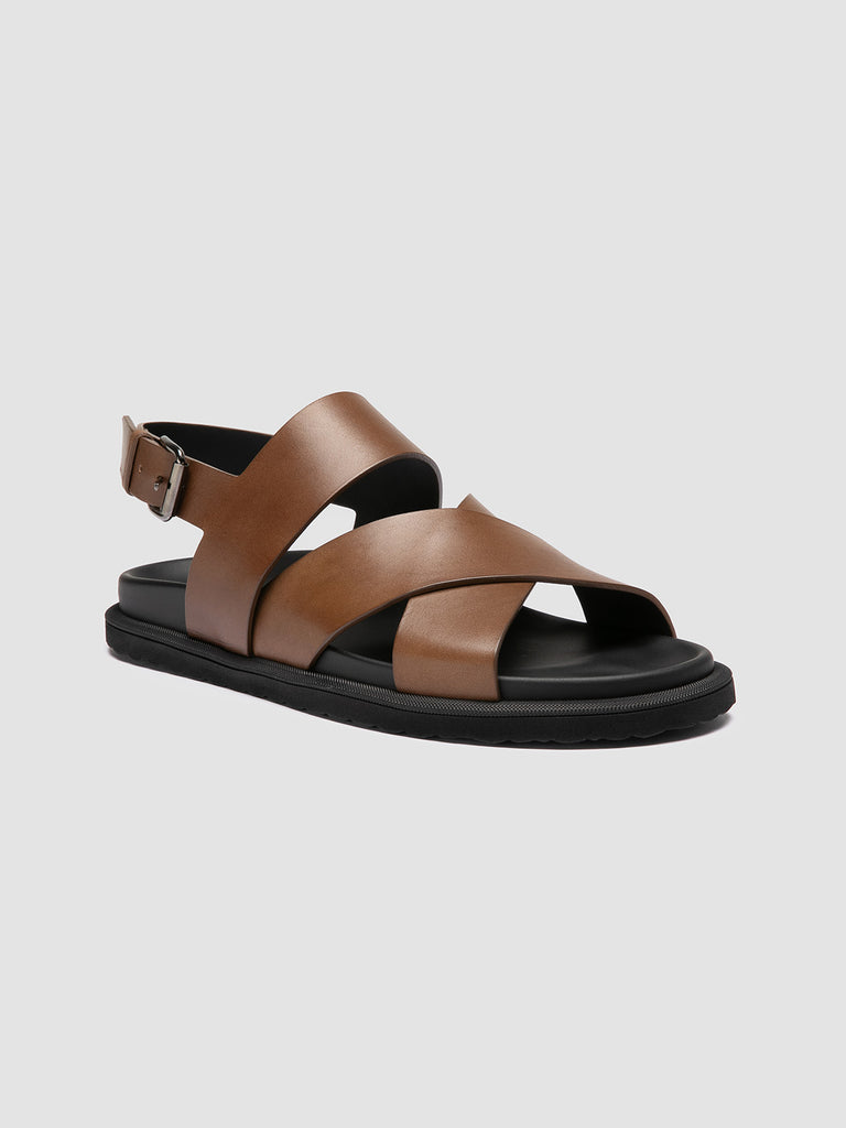 CHARRAT 006 - Brown Leather Sandals