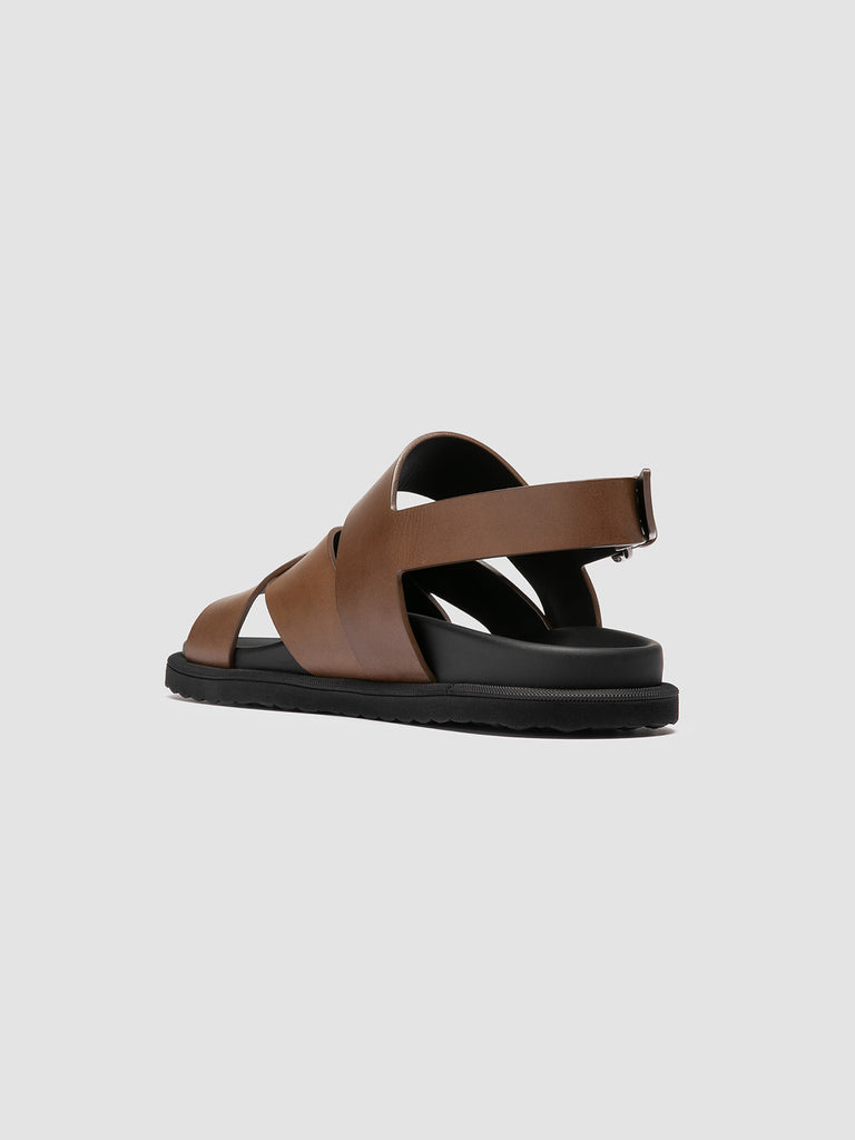 CHARRAT 006 - Brown Leather Sandals