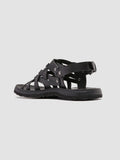 CHIOS 006 - Black Leather Fisherman Sandals