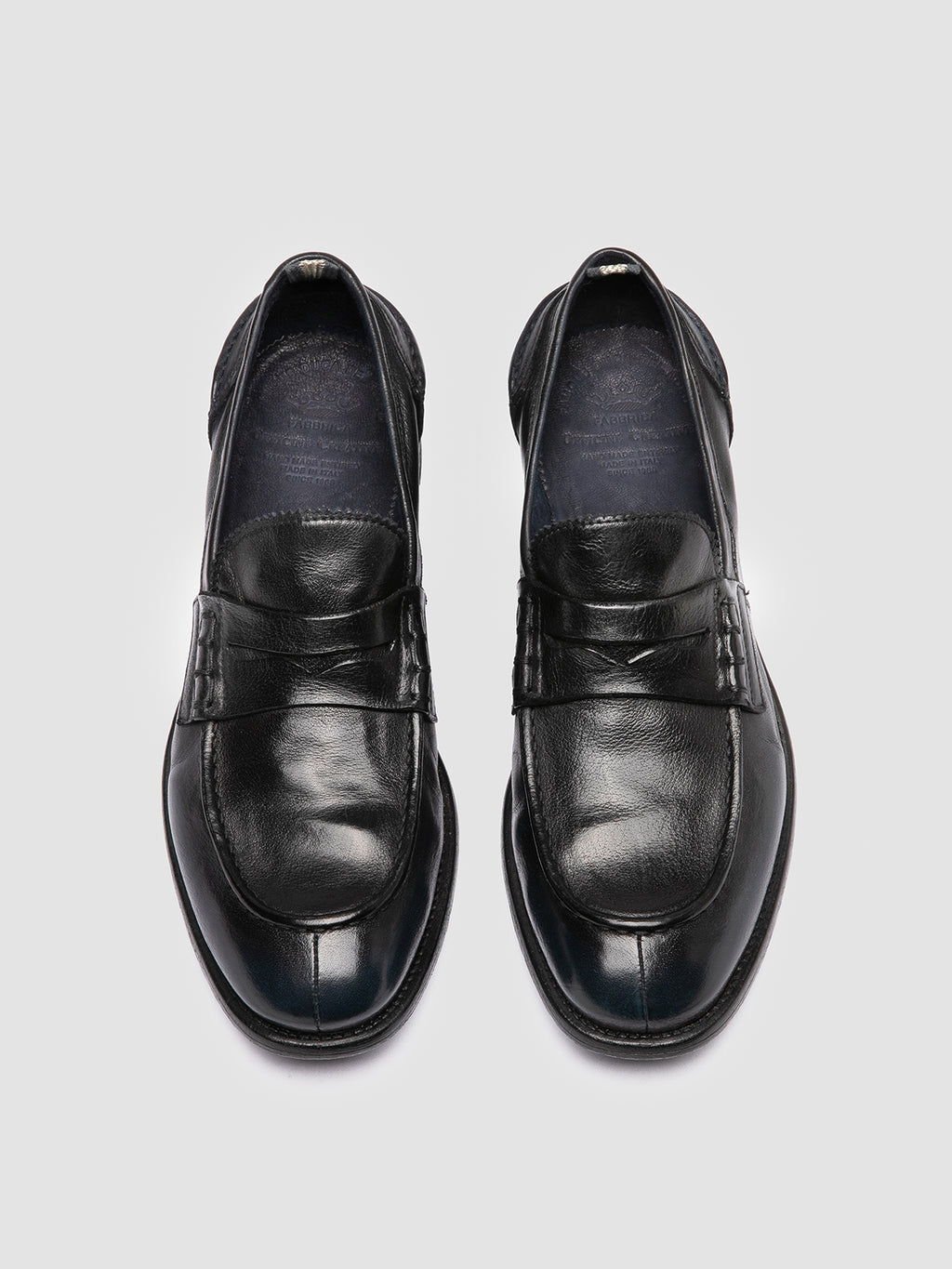 CHRONICLE 144 - Navy Leather Penny Loafers