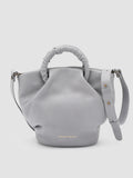 CIRCLE 017 - Grey Leather Handle Bag