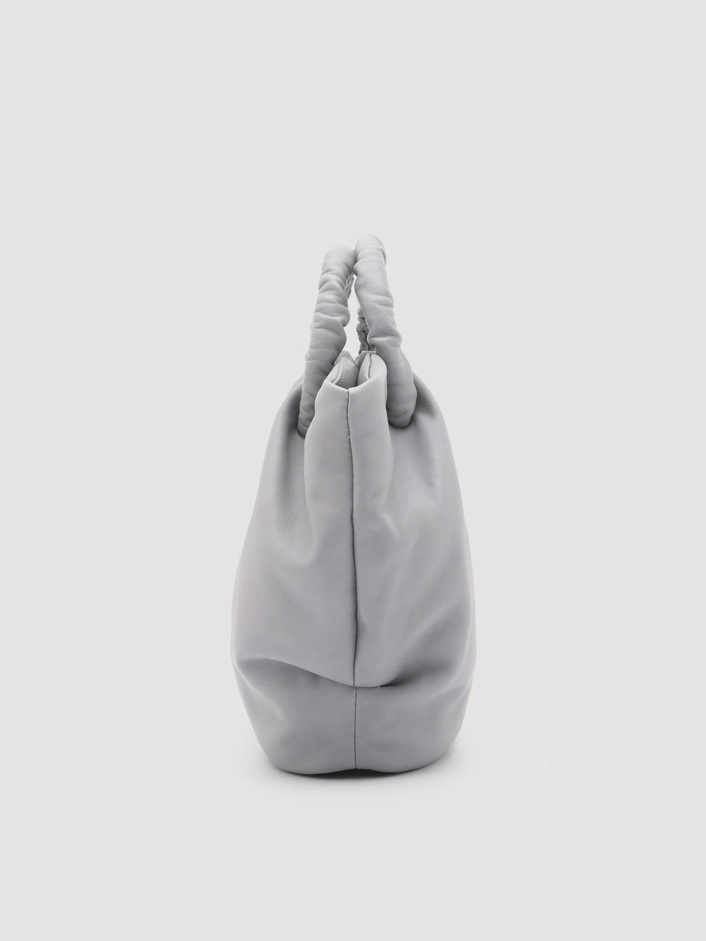 CIRCLE 017 - Grey Leather Handle Bag