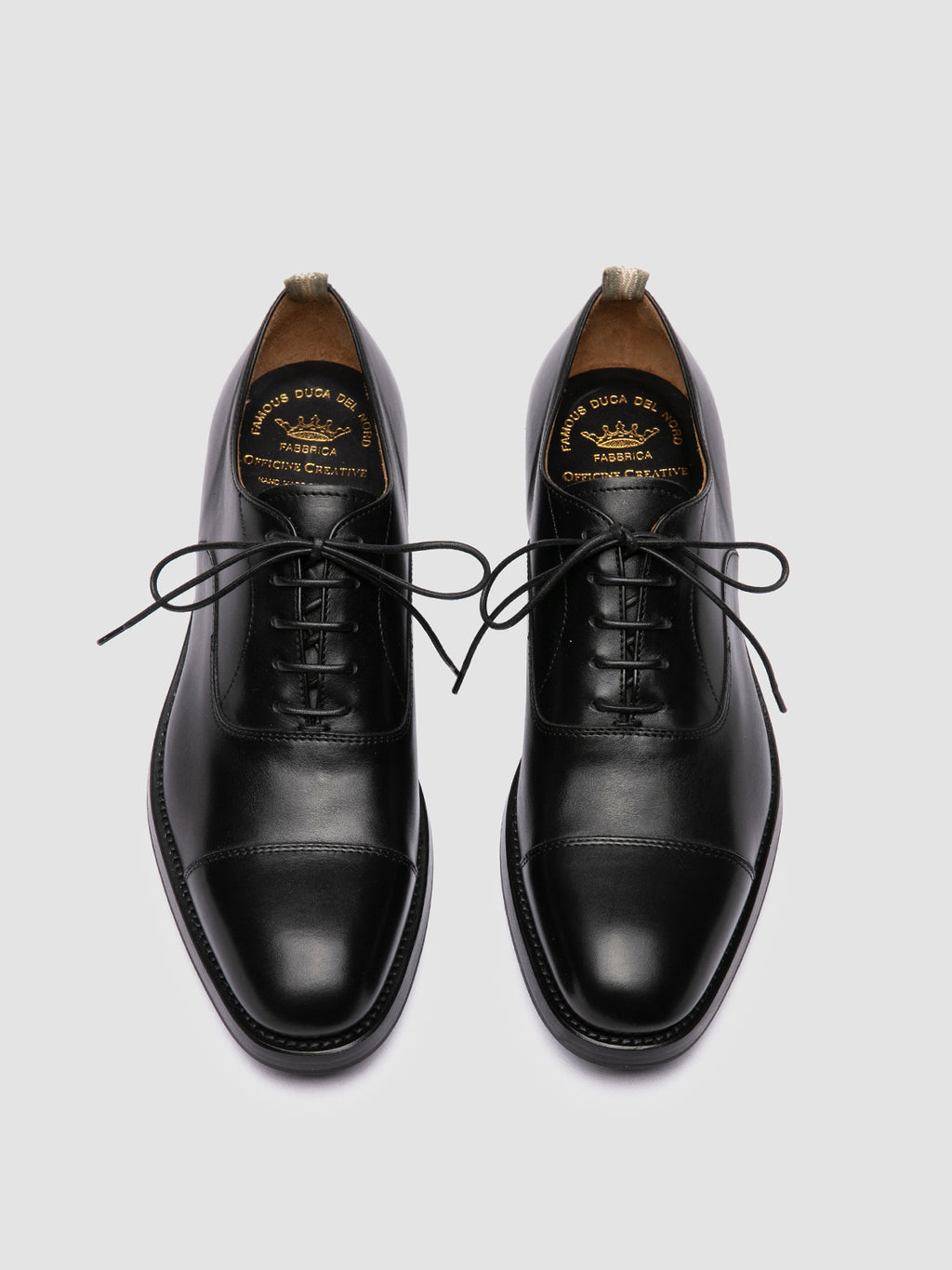 CONSULTANT 003 - Black Leather Oxford Shoes Men Officine Creative - 2