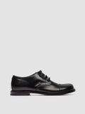 GEMSTONE 001 - Black Leather Derby Shoes - thumb image 1,side view