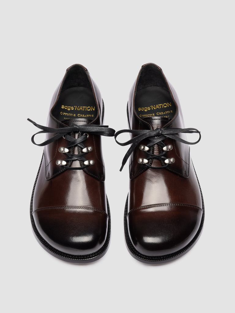 GEMSTONE 001 - Brown Leather Derby Shoes