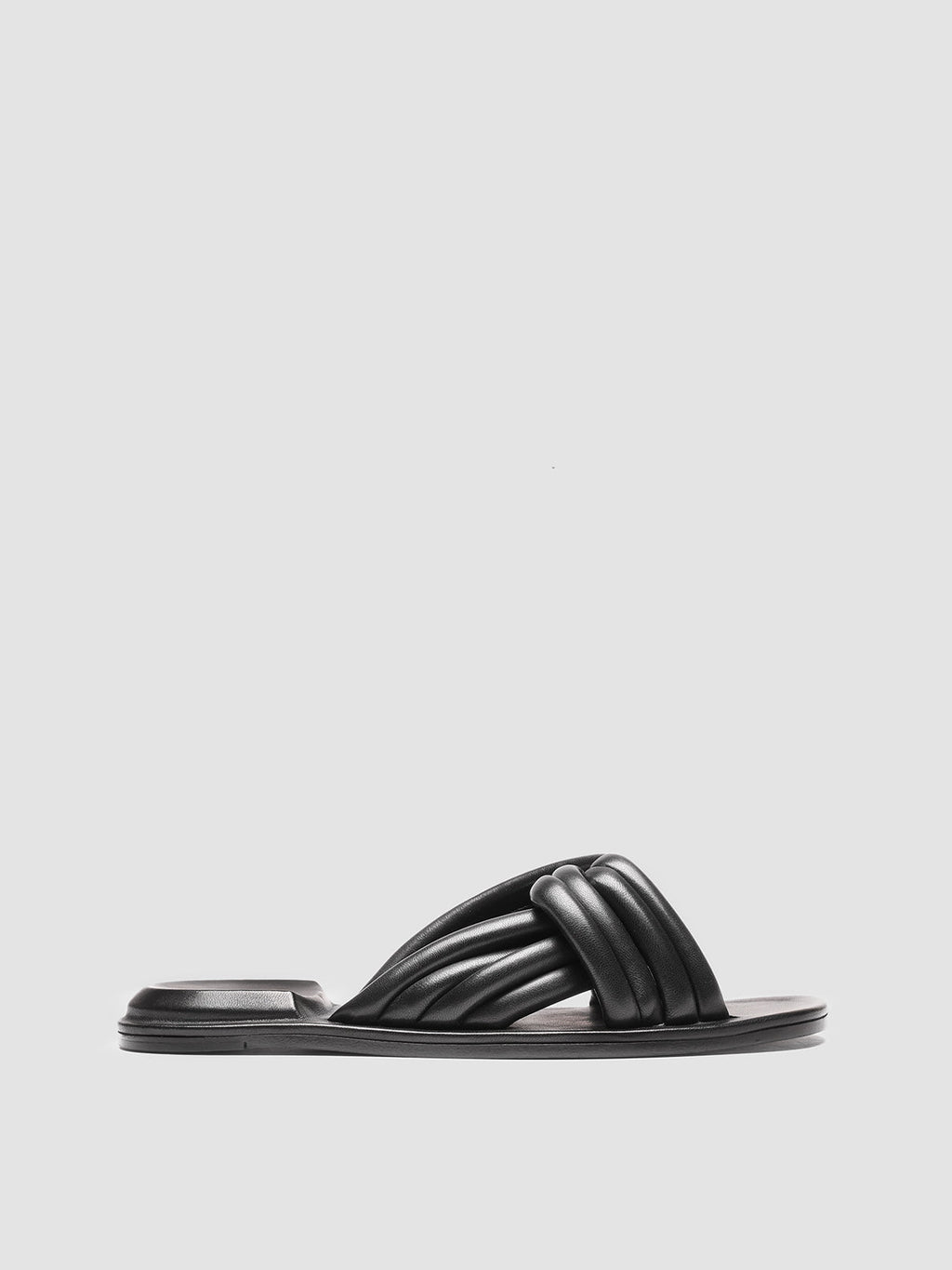 CYBILLE 004 - Sandali in Pelle Nera - image 1,side view