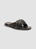 CYBILLE 004 - Sandali in Pelle Nera - thumb image 3,side view