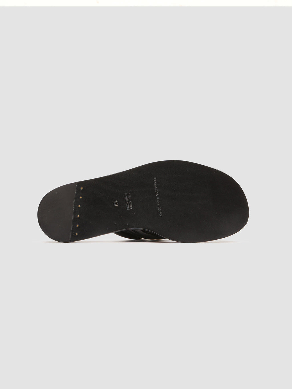 CYBILLE 004 - Sandali in Pelle Nera - image 5,side view