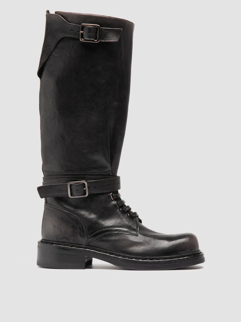 DAKOTA 003 - Grey Leather Pull-On Boots