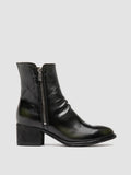 DENNER 103 - Green Leather Booties