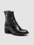 DENNER 103 - Green Leather Booties