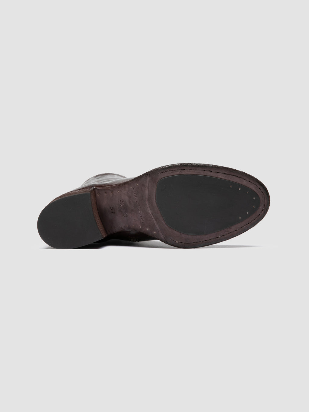 DENNER 107 - Burgunderrote Lederstiefel mit Reißverschluss - image 5,side view