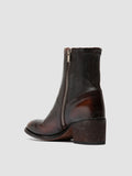 DENNER 127 - Brown Leather Zipped Boots