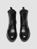 DIARY 008 - Schwarze Lederstiefel mit Reißverschluss - thumb image 2,side view