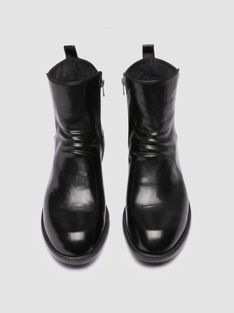 DIARY 008 - Schwarze Lederstiefel mit Reißverschluss
